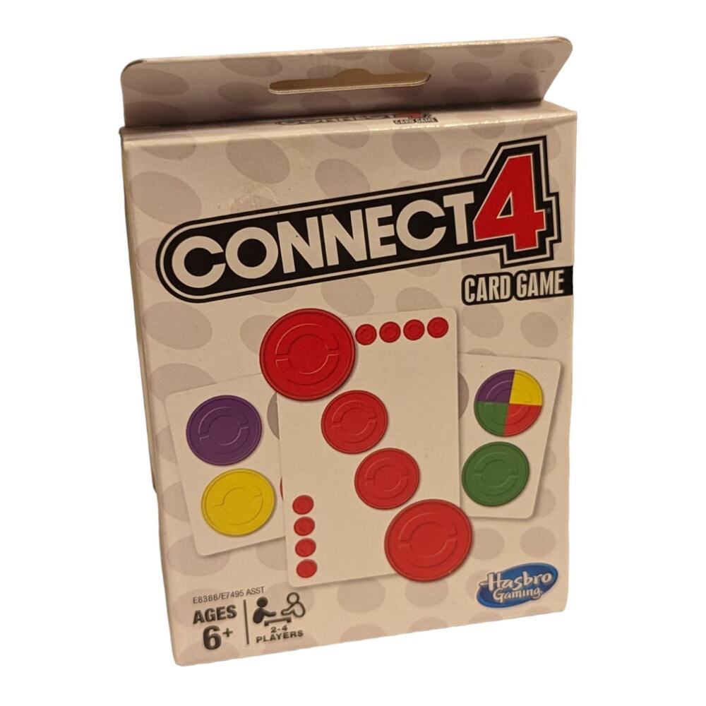 Connect 4 - Card Game - Hasbro - Great Travel Game - New in Package